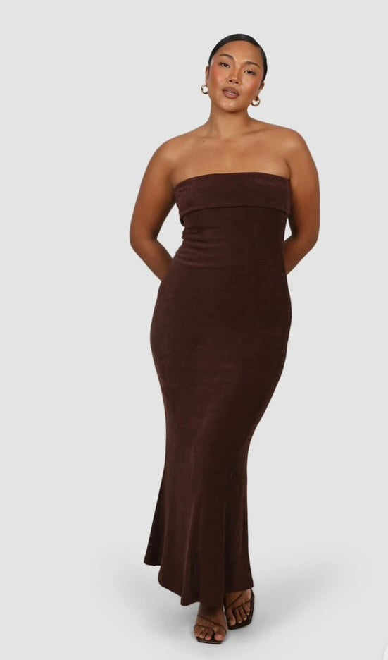 SURI MIDI DRESS ESPRESSO 12