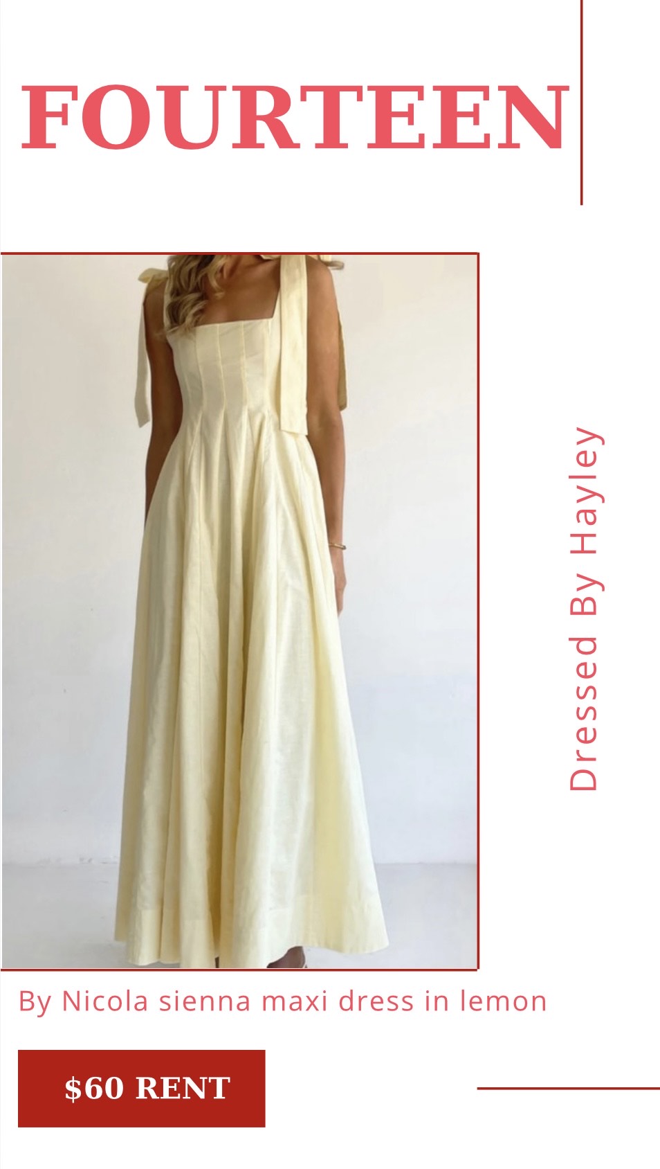 Sienna Maxi Dress In Lemon