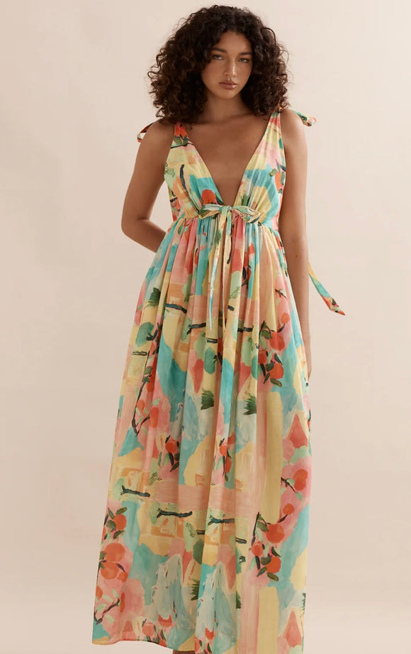 Maxi Tie Back Dress 6-8