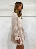 "Sovere, Asher Smock Dress" Parchment, 12