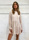"Sovere, Asher Smock Dress" Parchment, 12