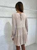 "Sovere, Asher Smock Dress" Parchment, 12