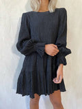 "Sovere, Asher Smock Dress" Black, 12