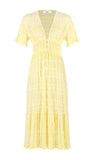 "Ruby Mirella V Neck" Midi, Lemon 12