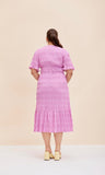 "Ruby Mirella V Neck" Midi, Orchid 14