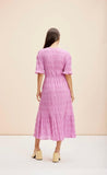 "Ruby Mirella V Neck" Midi, Orchid 14